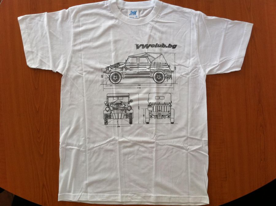 Мъжка тениска K&uuml;belwagen 2011 - бяла